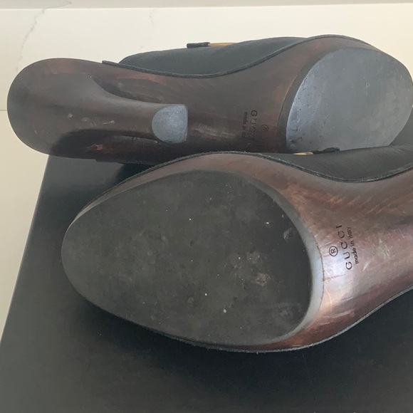 Gucci Black leather clogs - Picture 11 of 16